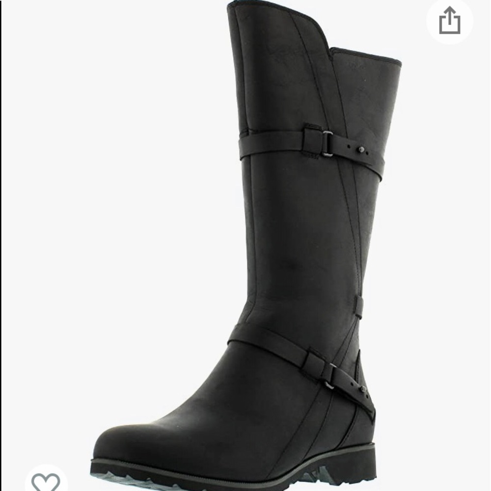 Teva De La Vina Leather Moto Riding Boots - 8